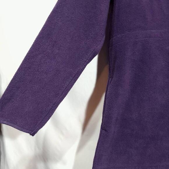 Woolrich Purple Fleece Jacket Womens Full Zip Soft Warm Coat Pockets Size Large​ - Picture 4 of 8